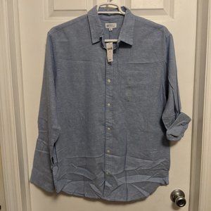 Gap Dress Button Down Standard Fit Men's XL Blue